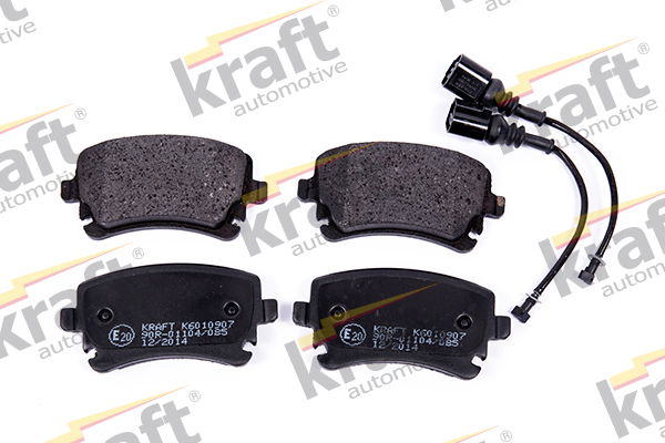 Bremsbelagsatz, Scheibenbremse Hinterachse Kraft Automotive 6010907 von Kraft Automotive