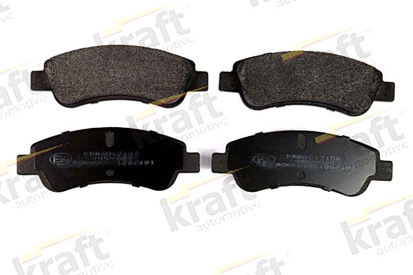 Bremsbelagsatz, Scheibenbremse Hinterachse Kraft Automotive 6013102 von Kraft Automotive