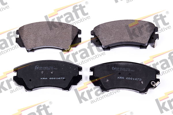 Bremsbelagsatz, Scheibenbremse Vorderachse Kraft Automotive 6001672 von Kraft Automotive