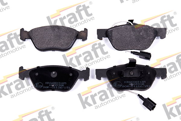 Bremsbelagsatz, Scheibenbremse Vorderachse Kraft Automotive 6003185 von Kraft Automotive