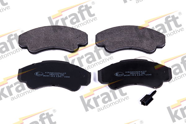 Bremsbelagsatz, Scheibenbremse Vorderachse Kraft Automotive 6003427 von Kraft Automotive