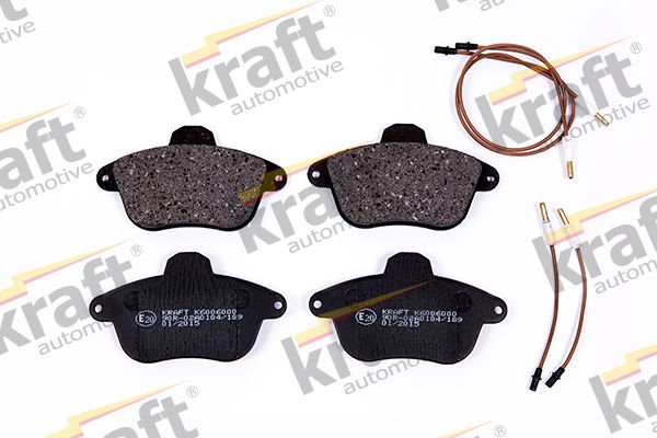 Bremsbelagsatz, Scheibenbremse Vorderachse Kraft Automotive 6006000 von Kraft Automotive