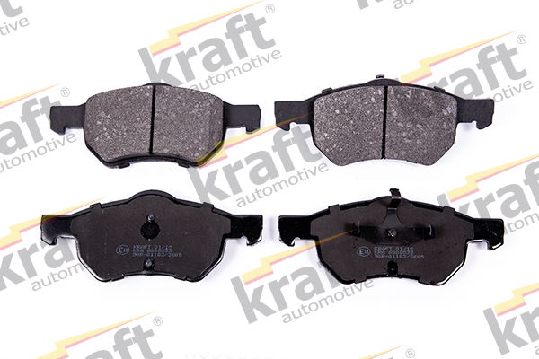 Bremsbelagsatz, Scheibenbremse Vorderachse Kraft Automotive 6008533 von Kraft Automotive