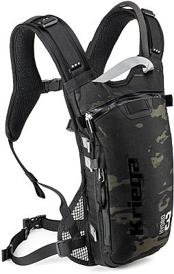 Kriega Hydro3 Multicam, Trinkrucksack - Schwarz/Oliv/Dunkelgrau - 3 l von Kriega