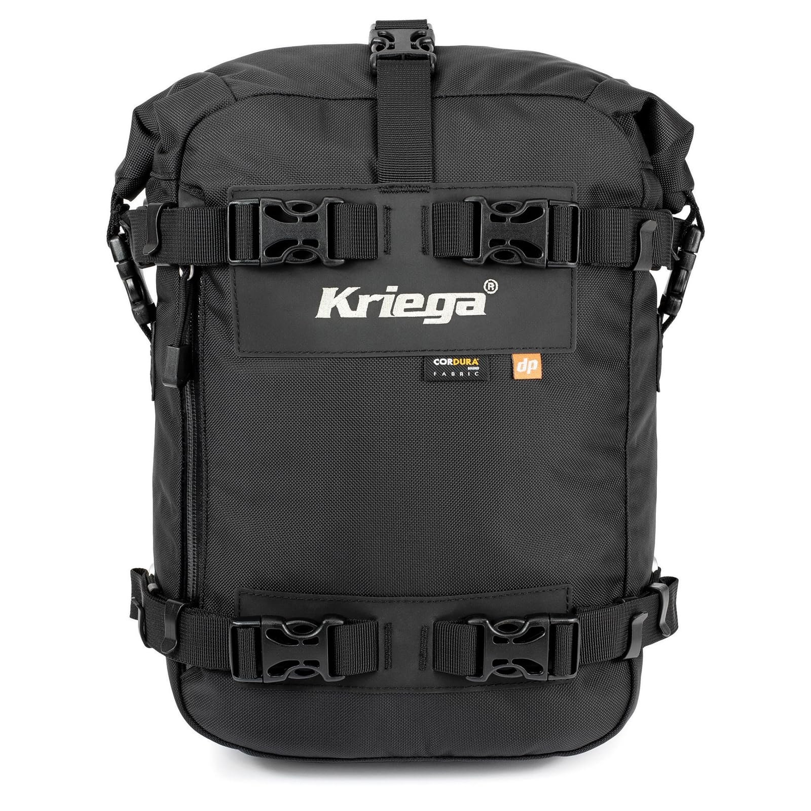 Kriega Motorrad-Hecktasche, Befestigung, Satteltasche, US-10, Drypack, wasserdicht, Schwarz, Unisex, multifunktional, das ganze Jahr von Kriega