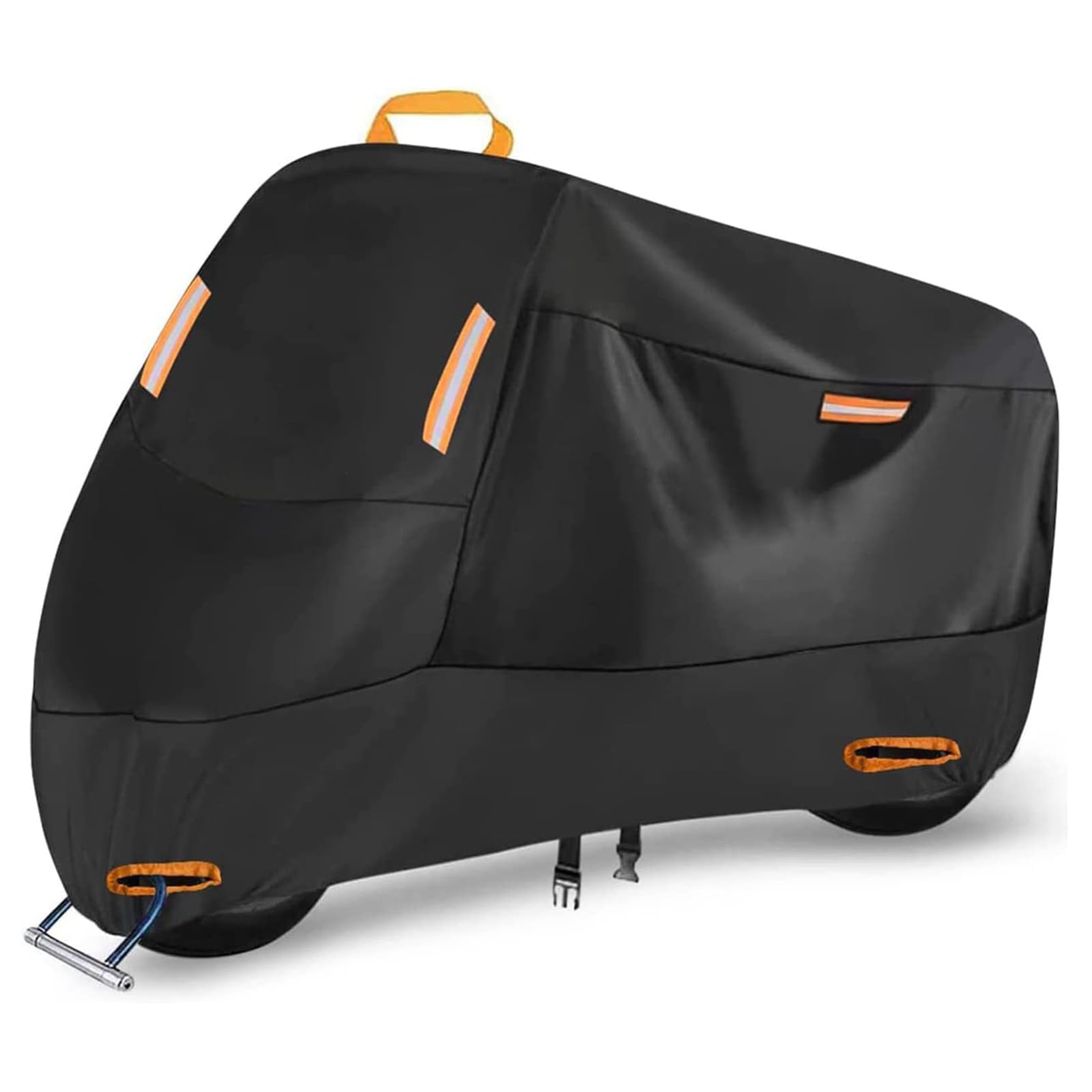 Motorradabdeckung, wasserdicht, Oxford-Stoff, universeller Stil, XXL: 245 x 105 x 125 cm, Motorradabdeckung, sonnenfest, staubdicht von Krtopo