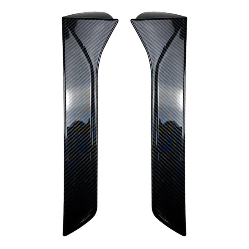 Heckscheiben Spoiler 2 Stücke Autofenster Spoiler Heckdach Zubehör Vertikal Splitter Außen Heckscheibe Deflektor Flügel Autozubehör Auto Spoiler(Carbon Fiber Pattern) von Kucihum