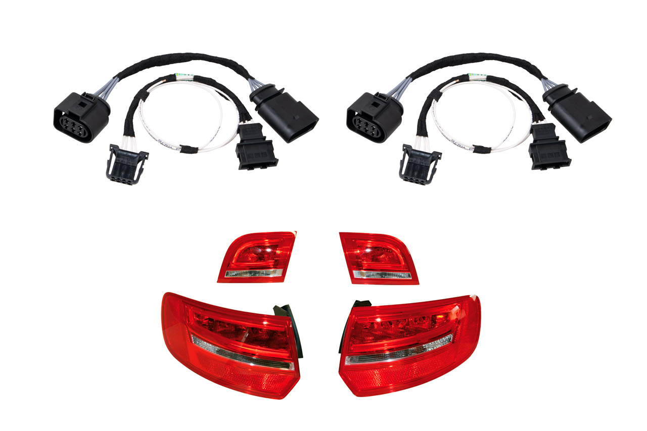 Adapter Facelift Heckleuchten LED für Audi A3 8PA Sportback von Kufatec