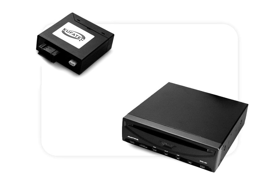 DVD-Player USB + Multimedia Adapter LWL ohne Steuerung von Kufatec