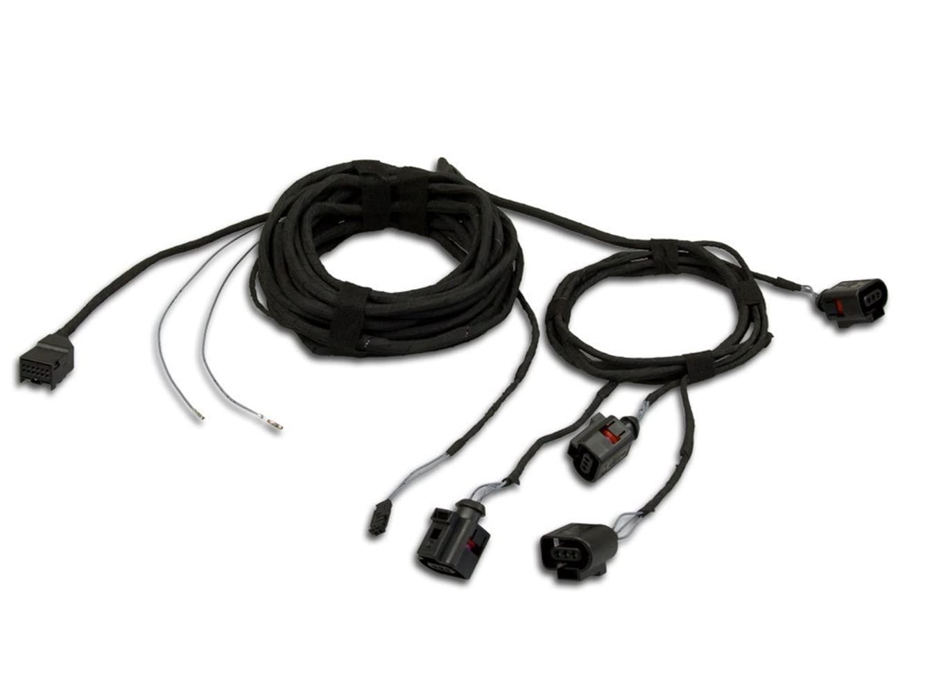 Kabelbaum Kabel PDC Park Pilot Sensoren Heckstoßstange Hinten kompatibel mit VW T5 GP 09-12 von Kufatec