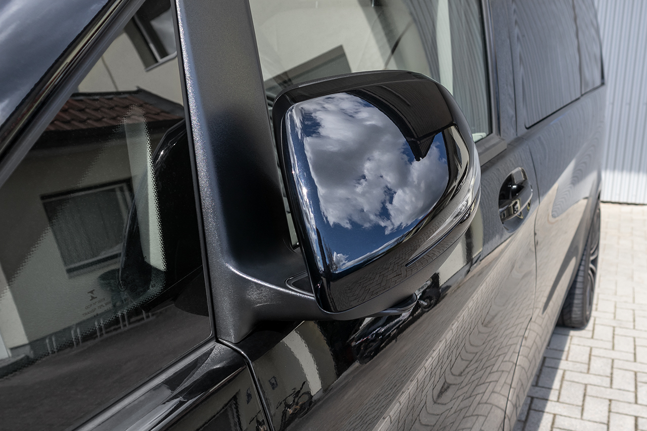 Komplettset anklappbare Außenspiegel mit Umfeldbeleuchtung Code F64/F65 für Mercedes Benz V-Klasse W von Kufatec