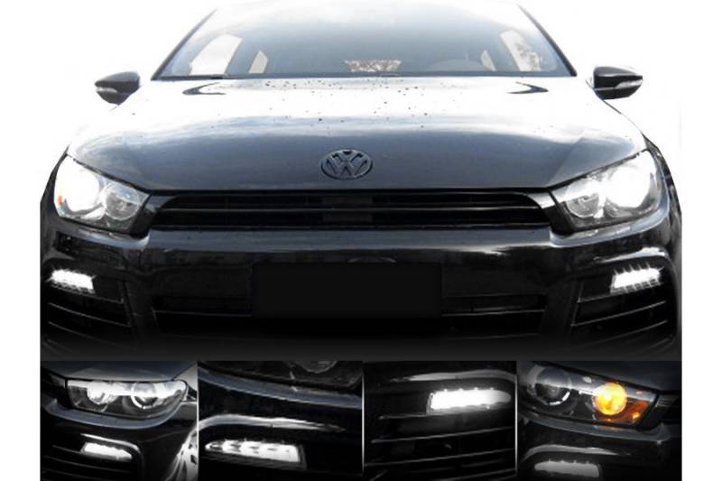 LED-Tagfahrleuchten (TFL) für VW Scirocco 1K von Kufatec