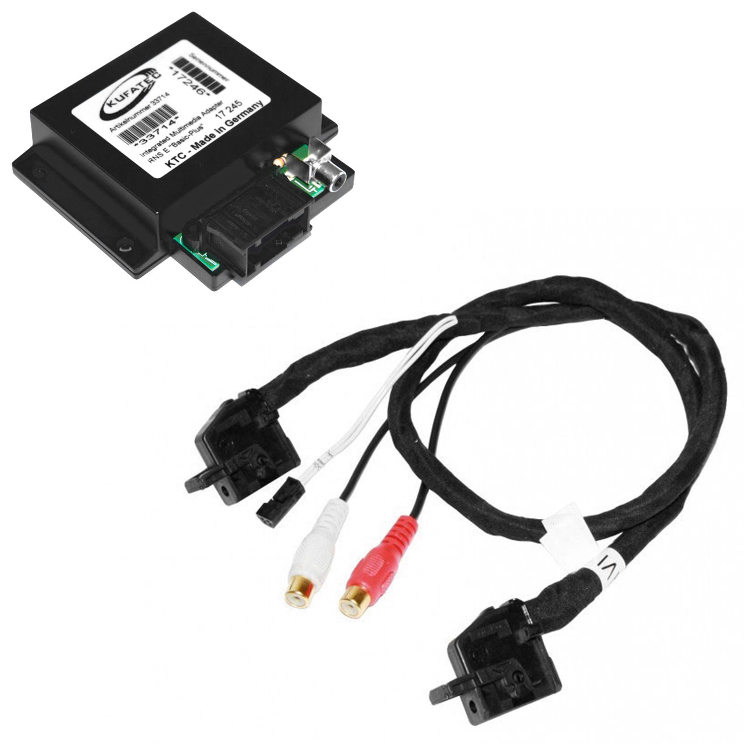 Original Kufatec Multimedia Adapter DVD DVB-T für Navi Radio VW Audi MFD 2 RNS 2 von Kufatec