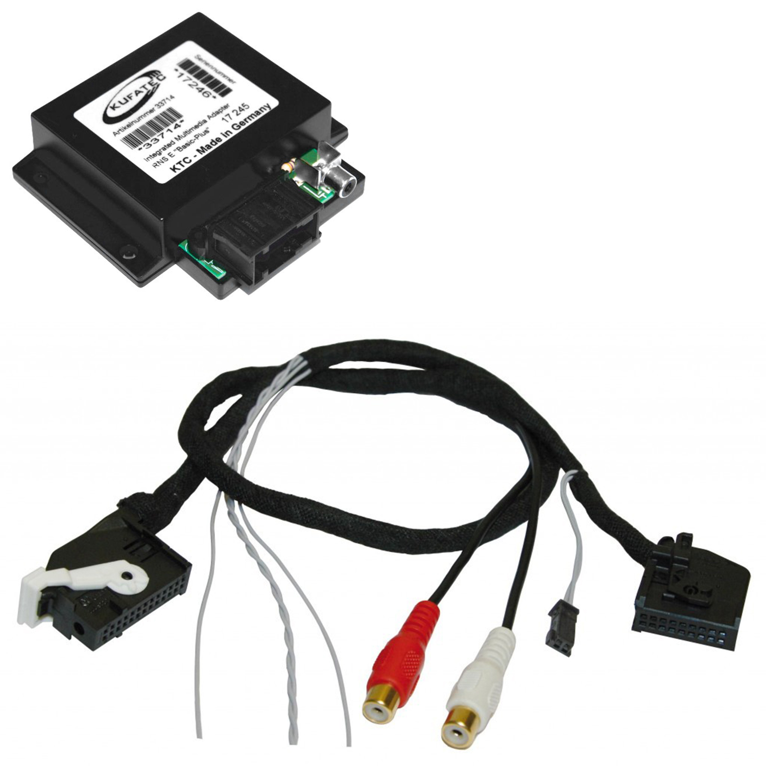 Original Kufatec Multimedia Adapter DVD DVB-T für Navi Radio VW MFD 3 / RNS 510 von Kufatec