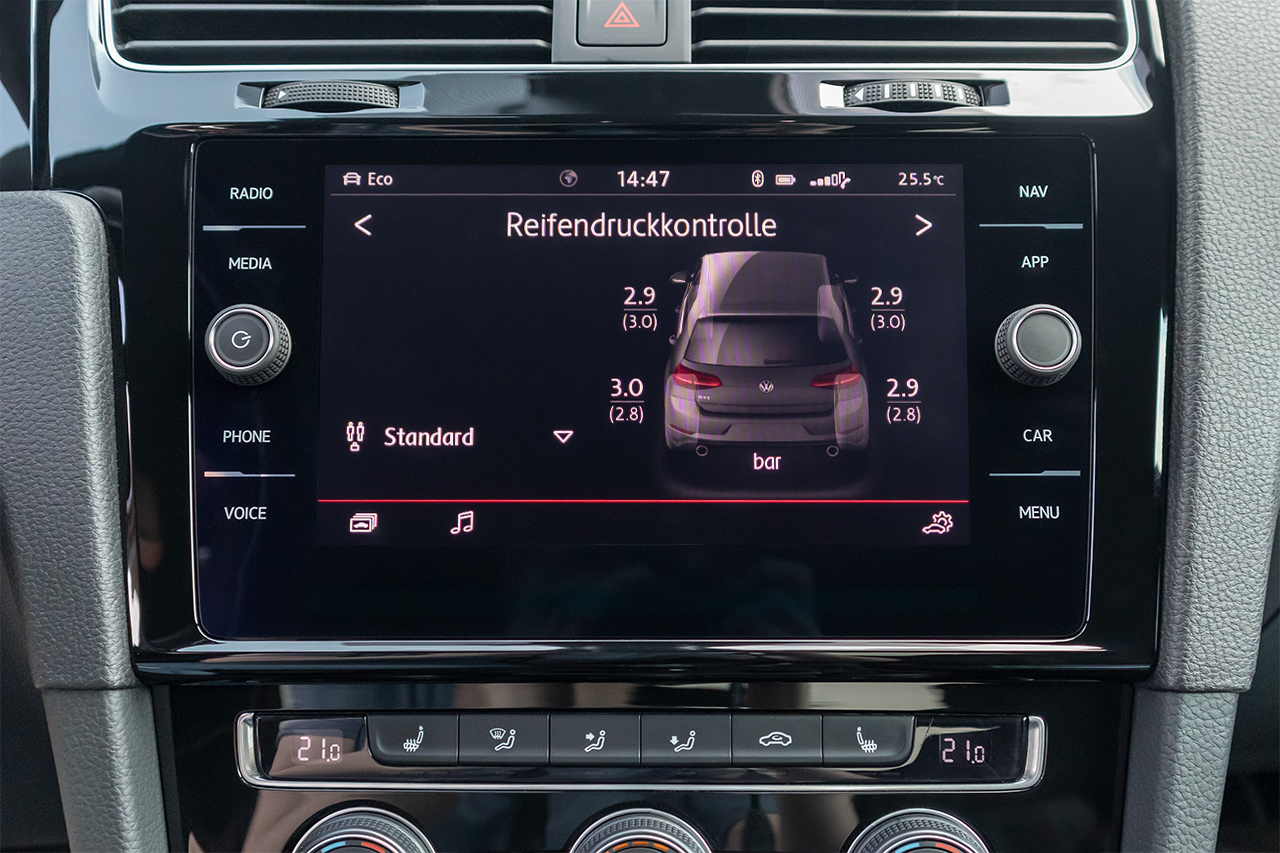 Reifendruck-Kontrollsystem (RDK) für VW Golf 7 VII von Kufatec