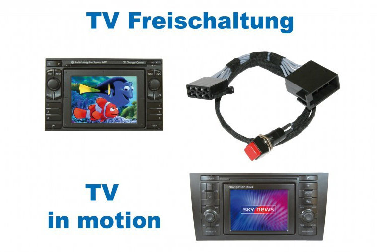 TV-Freischaltung für VW MFD, Audi RNS D Navi+ Plus Plug & Play von Kufatec