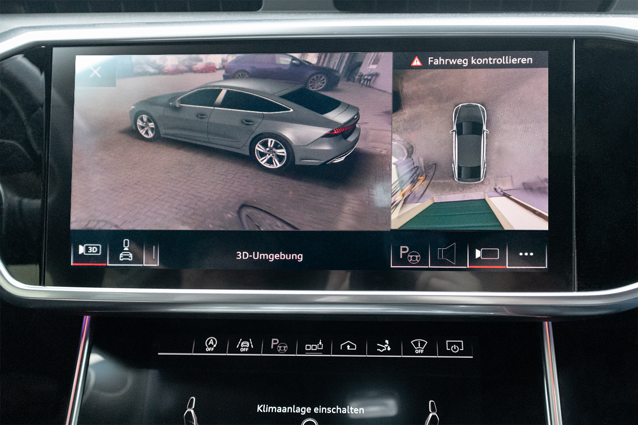 Umfeldkamera - 4 Kamera-System für Audi A7 4K von Kufatec
