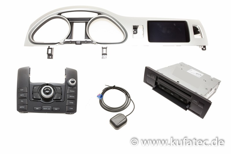 Umrüst-Set MMI Radio auf MMI Navigation Plus für Audi Q7 4L von Kufatec