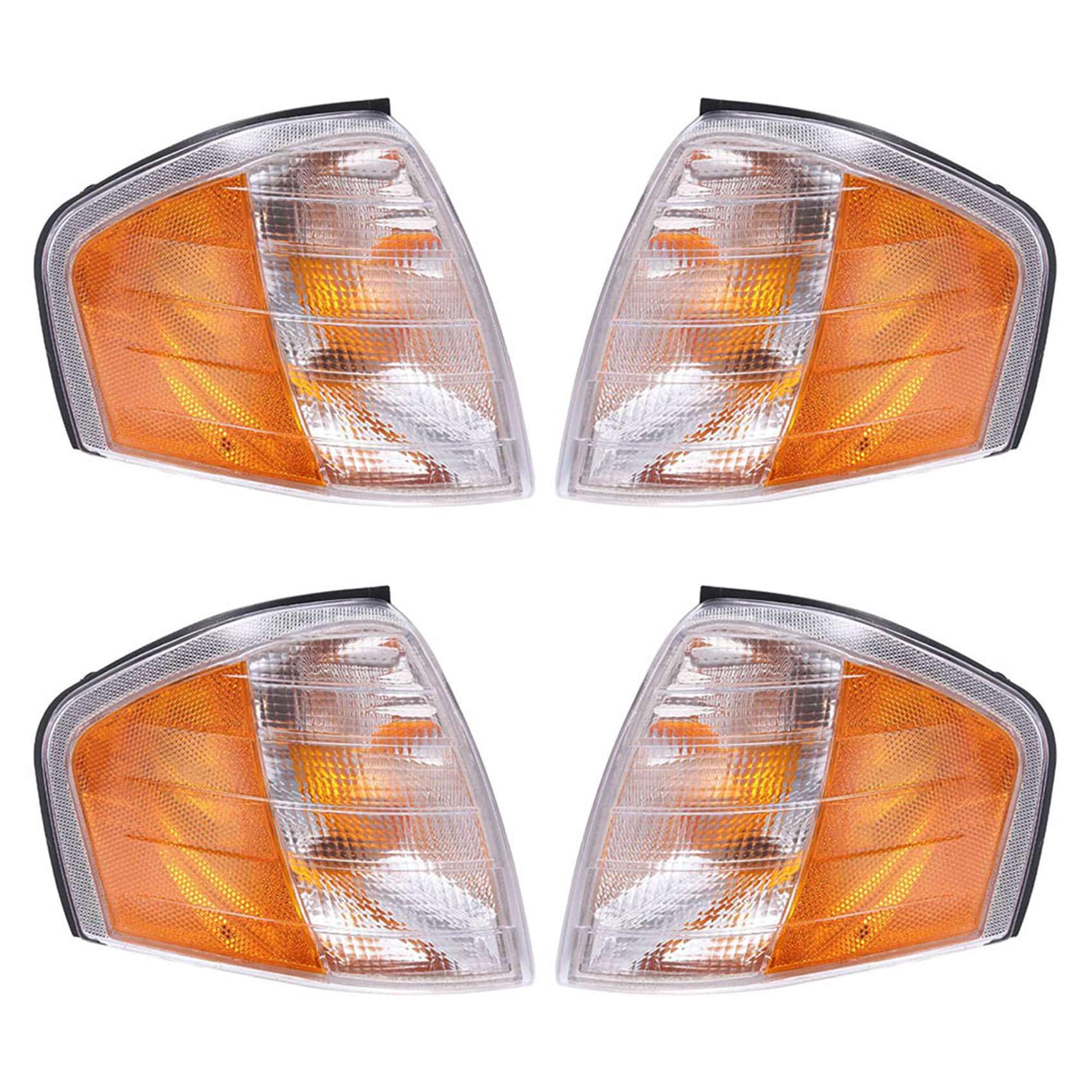 Kufughty 2 Paar Auto Front Ecke Licht Wenden Signal Blinker für C W202 C230 C280 1994-2000 2028261143 2028261243 von Kufughty