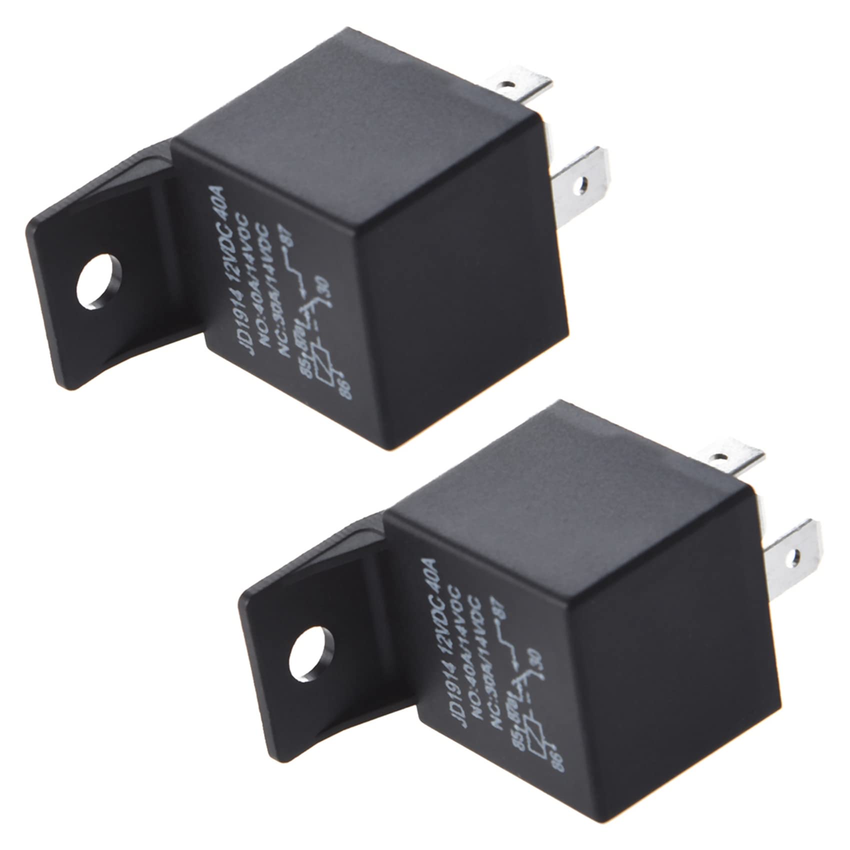 Kufughty 2X 5-Polig 12V DC 40A Fahrzeug Auto Relais von Kufughty