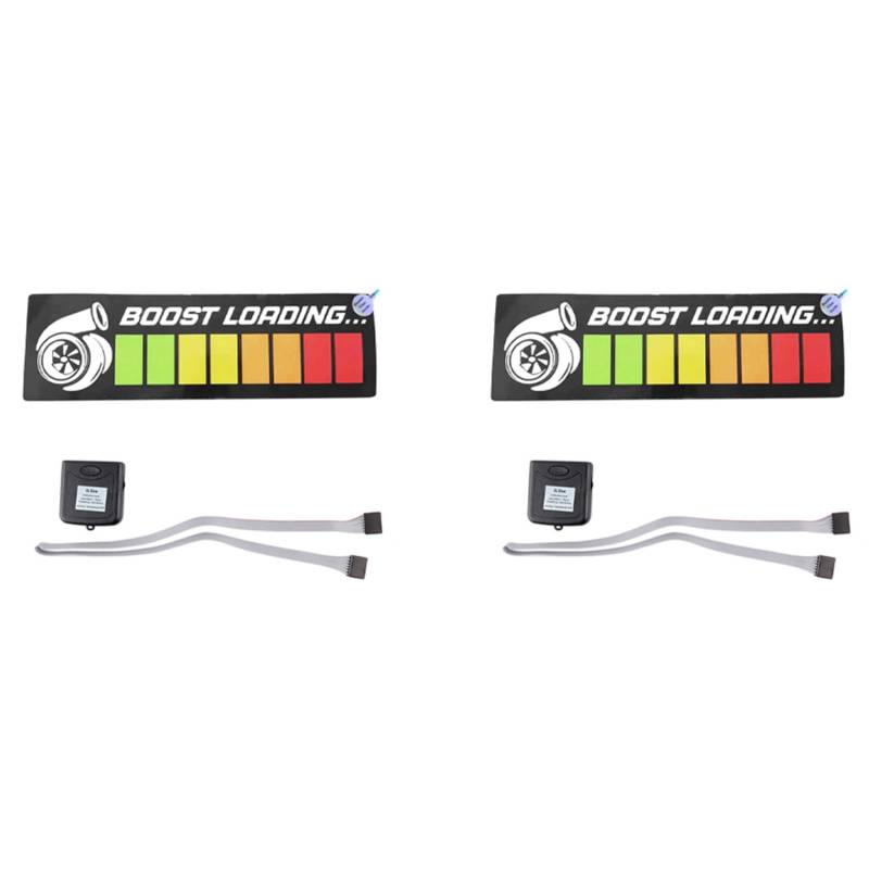 Kufughty 2X Windschutzscheibe Boost Loading Auto LED-Lichtfensteraufkleber für JDM Glow Panel Dekorationszubehör von Kufughty