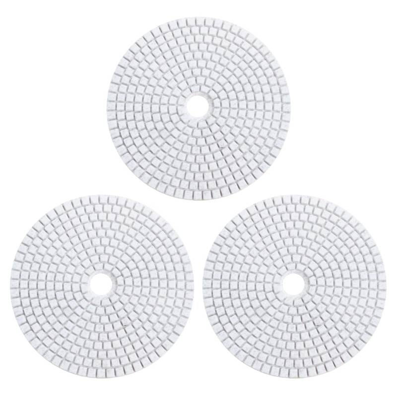 Kufughty 3X 5 125mm Wet Diamond Polierpads Marmor Körnungen 30 von Kufughty