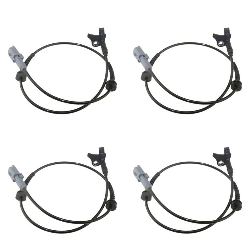 Kufughty 4X 9665386780 ABS Raddrehzahlsensor Stecker Vorne Links Rechts 4545K3 4545F5 96496780 für 307 C4 DS4 von Kufughty