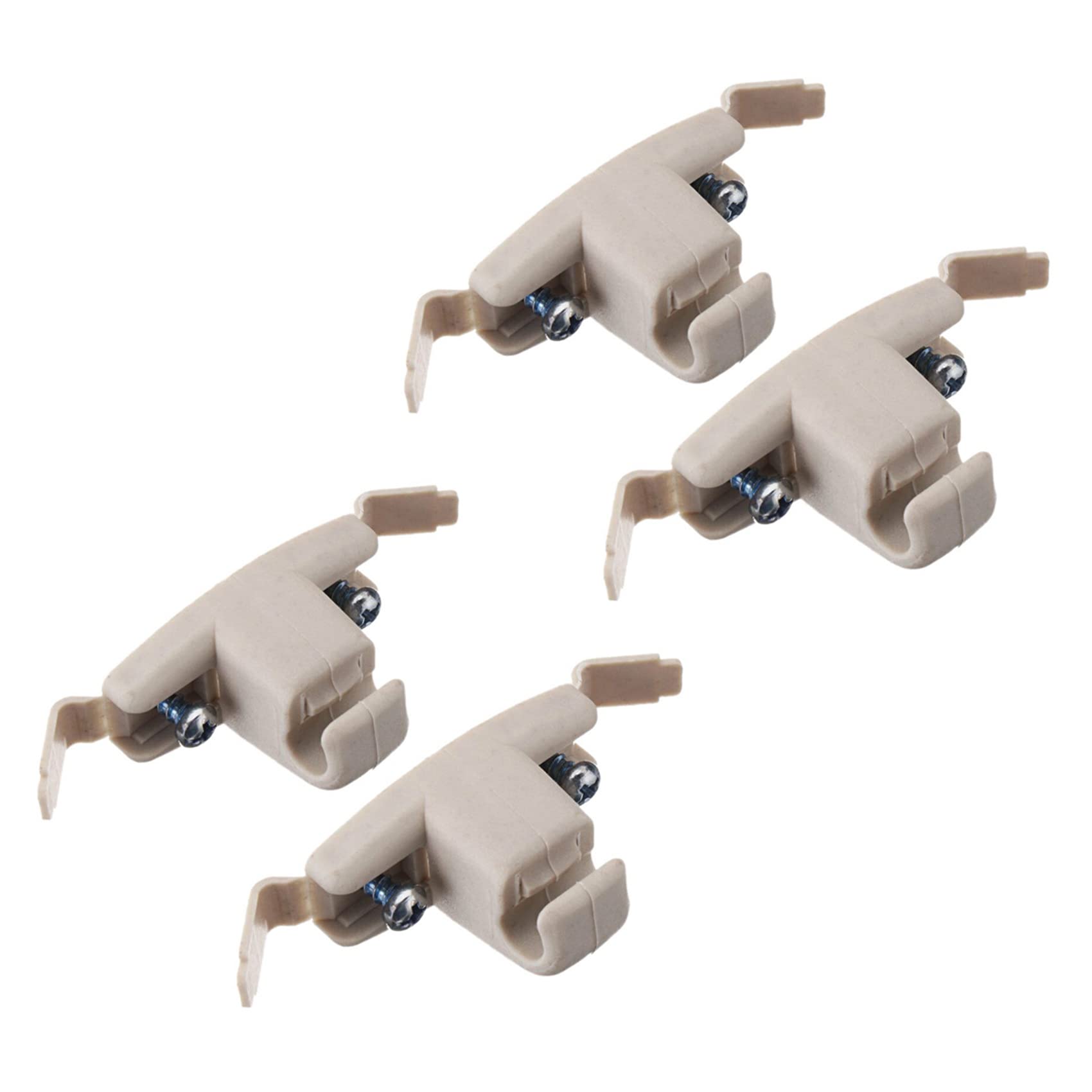 Kufughty 4X Beige Sonnen Blende Clip Halter Halterung 51168243575 für E46 3 Series 325 M3 von Kufughty