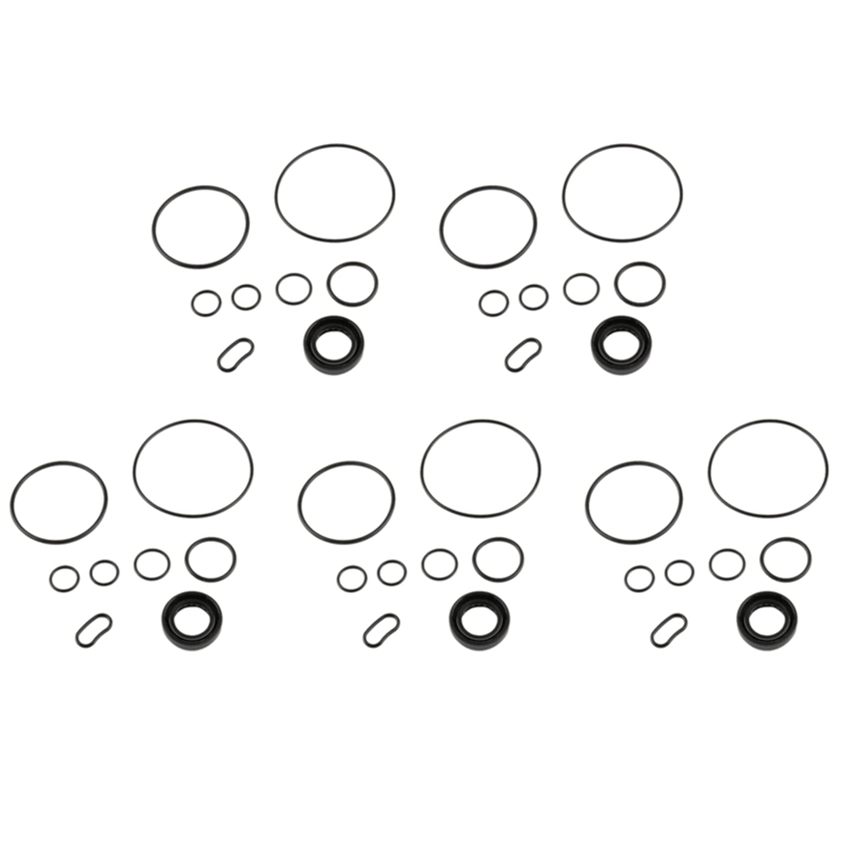 Kufughty 5 Set Servolenkungspumpe Reparatur Dichtungssatz für Accord 2003-2007 2002-2006 für 2005-2008 06539-PLA-A01 von Kufughty