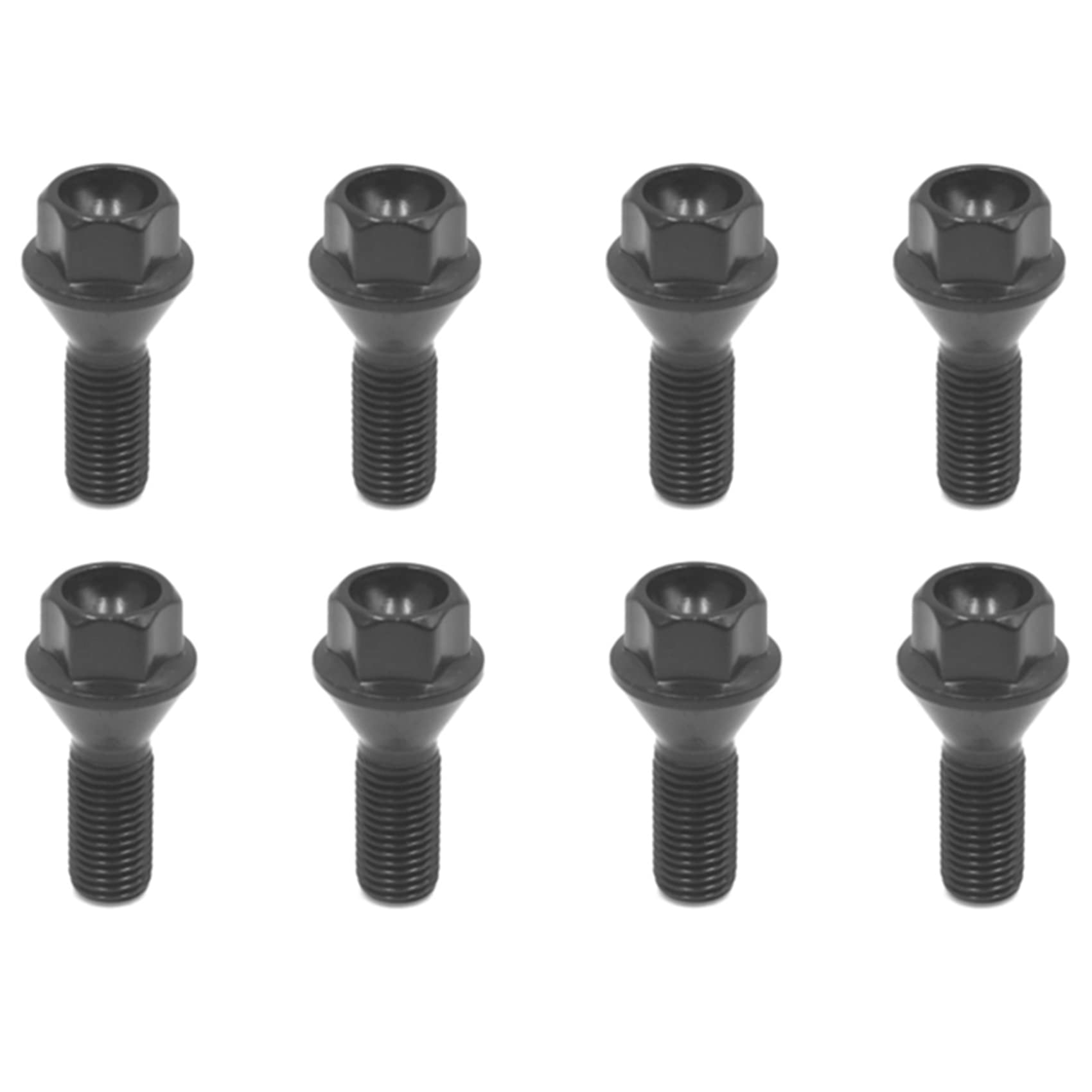 Kufughty 8Pcs Schwarz Wheel Bolt Radmutter für E30 E36 E46 E60 E90 36136781150 von Kufughty