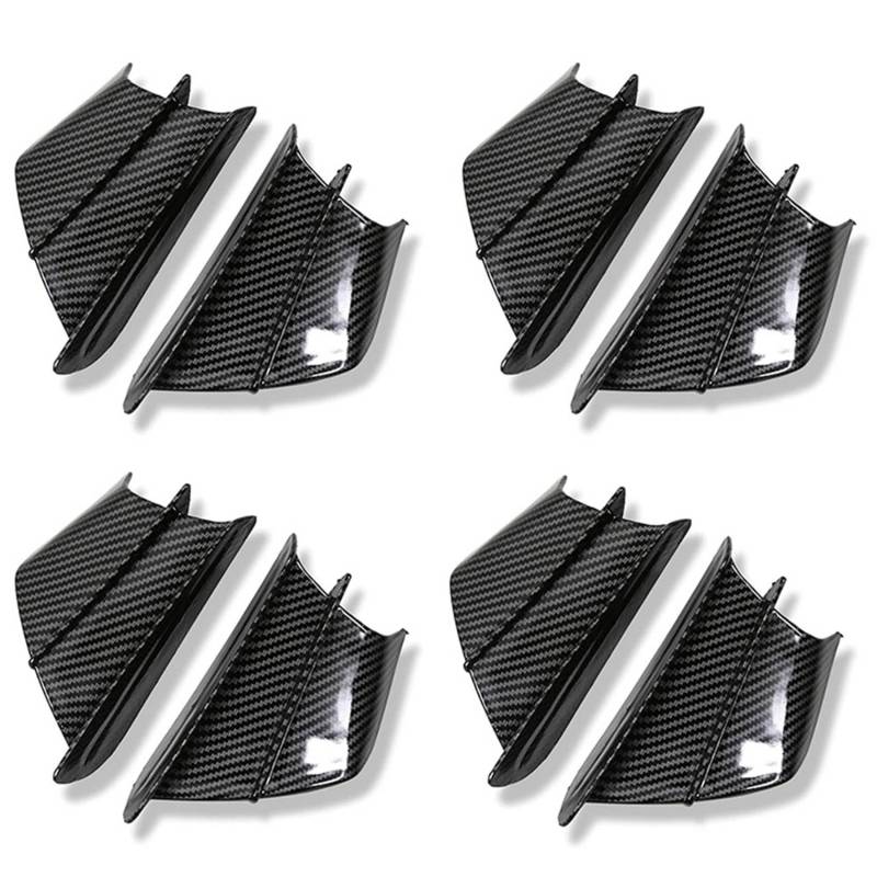 Kufughty 8X Motorrad Verkleidung Side Winglet Aerodynamischer Flügel Abweiser Spoiler für Panigale V2 V4 899 959 1198 1199 1299(A) von Kufughty