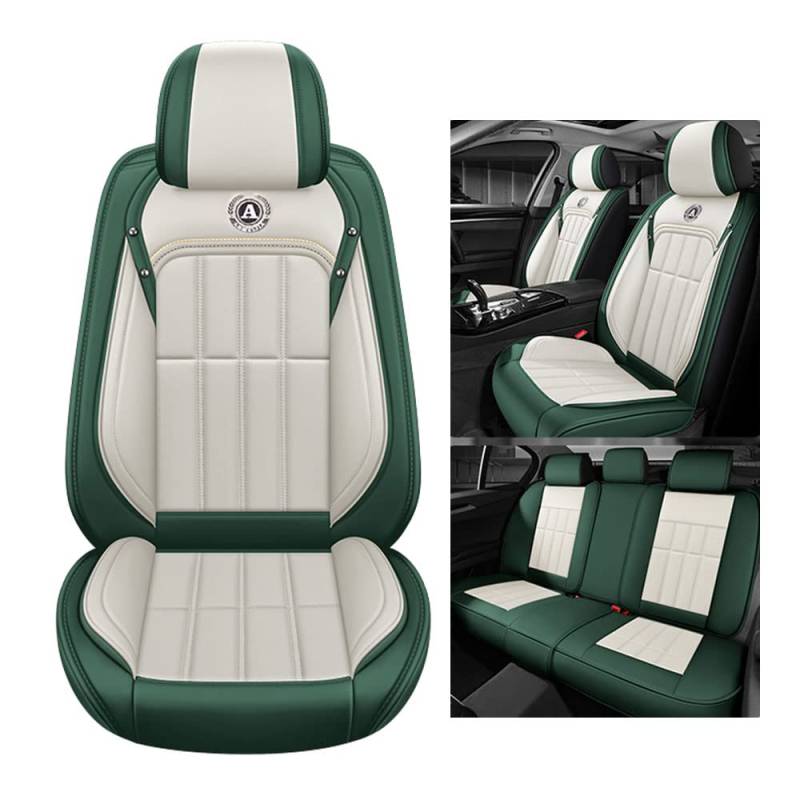 Kuifan Sitzbezüge Auto Autositzbezüge Universal Set für Ford Tourneo Connect/Tourneo Connect/Grand V408/Tourneo Courier B460/Tourneo Custom V362/ Antifouling,grün von Kuifan