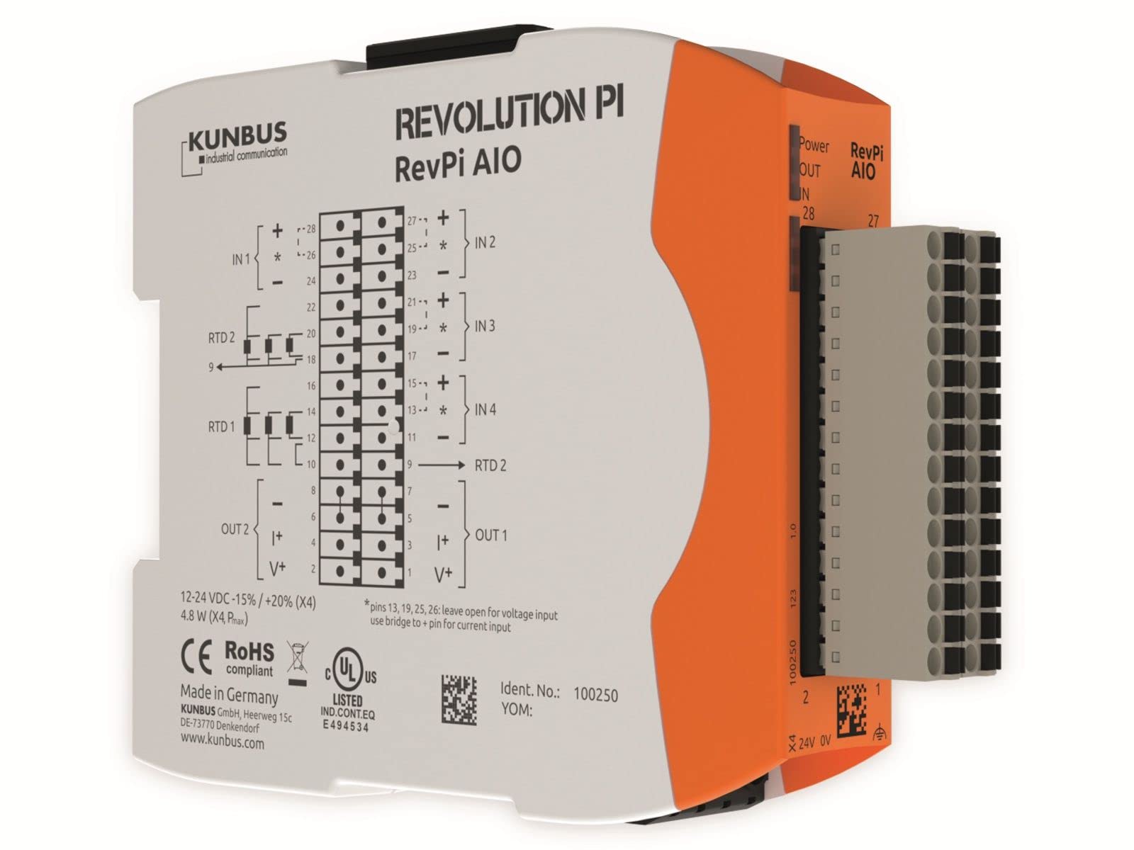 Kunbus RevPi AIO PR100250 SPS-Erweiterungsmodul 24 V von Kunbus