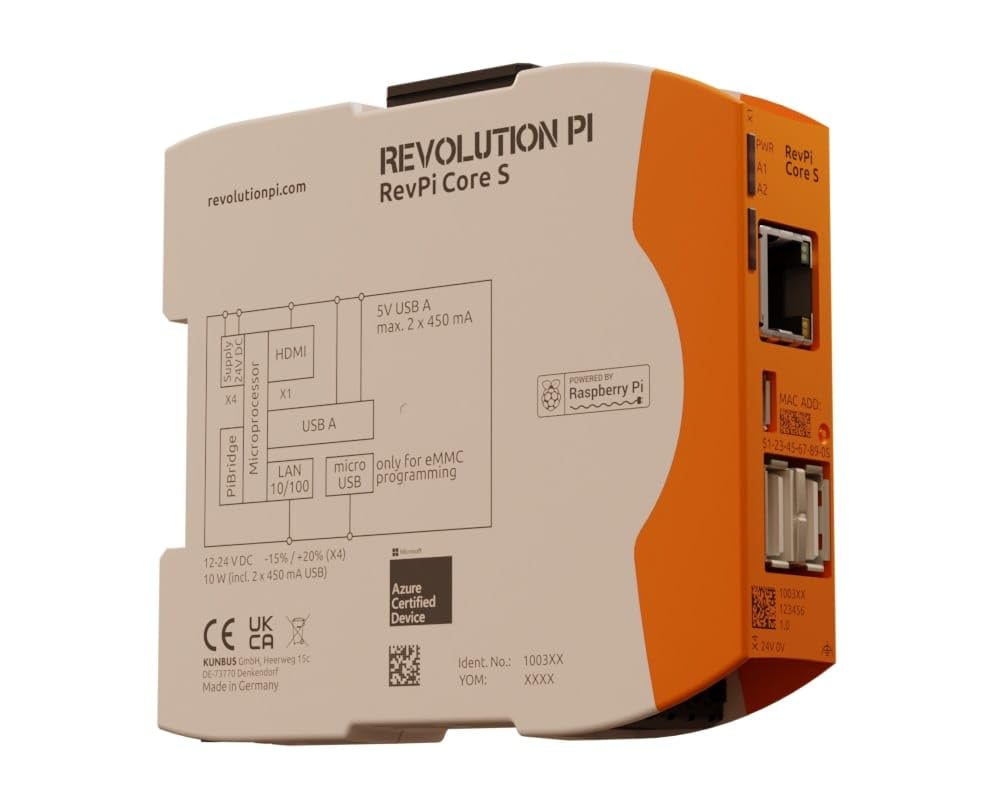 Kunbus RevPi Core S 8 GB PR100359 SPS-Steuerungsmodul 24 V/DC von Kunbus