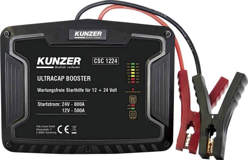 Kunzer wartungsfreie Starthilfe für 12 + 24 V mit Ultrakondensatortechnik von Kunzer