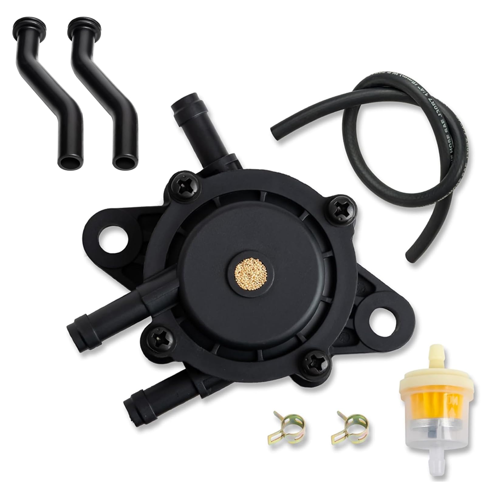 Kurihina Kompatibel mit 596163 Vakuumschlauch & 808656 Kraftstoffpumpe – Ersatz für Briggs & Stratton Honda Yamaha John Deere Rasenmähertraktor mit kleinem Motor von Kurihina