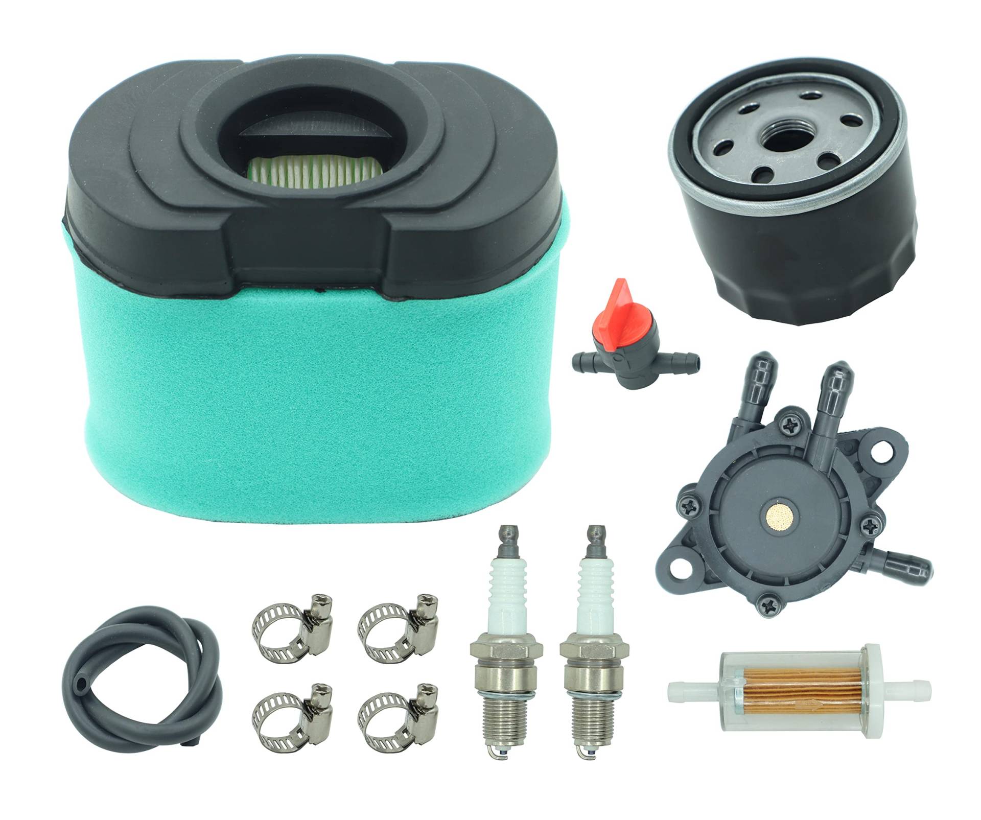 Kurihina Kompatibel mit 792105 Luftfilter und 492932 Ölfilter, passend für BS 40G777 407777 445667 Motor, für JD LA165 D160 MIU11515 Rasenmäher-Luftfilter-Tuning-Kit von Kurihina