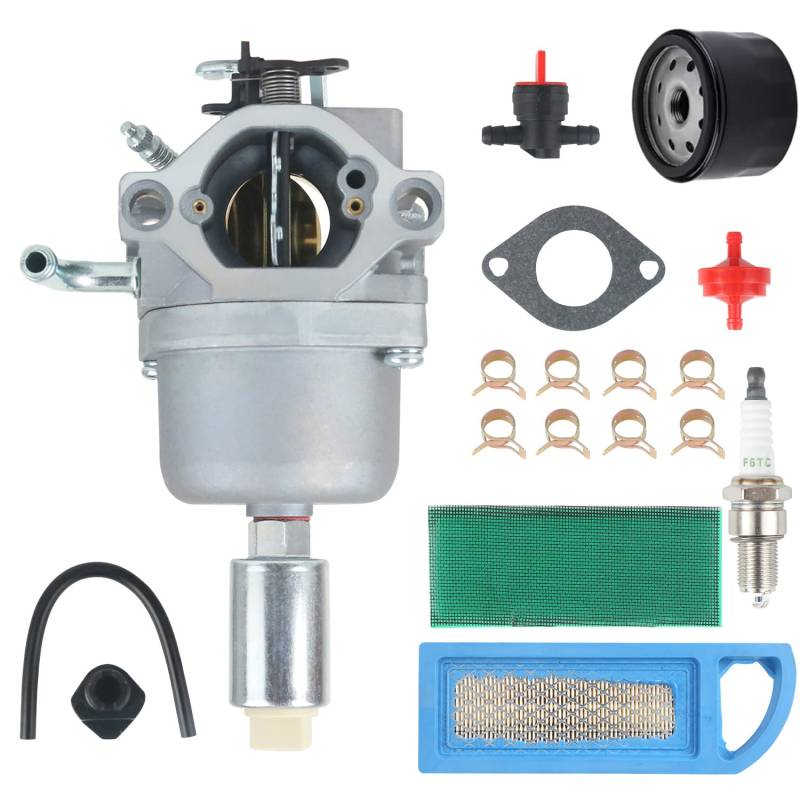 Kurihina Kompatibel mit LT1000 Vergaser Carb mit Tune-Up Kit für Briggs & Stratton 594593 591731 796078 590400 31H777 Modelle Motor von Kurihina