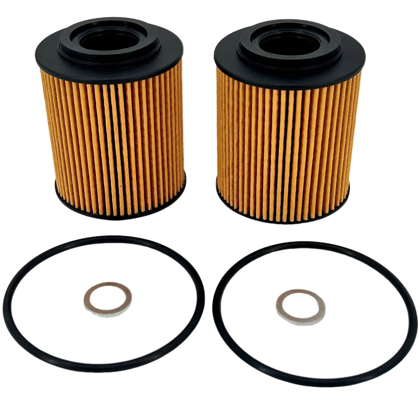 Kurihina Kompatibel mit WL10033 26320-3CKB0 Ölfilter und Dichtungen für Hyundai Genesis Palisade KIA Cadenza Sedona (2 Packungen) von Kurihina