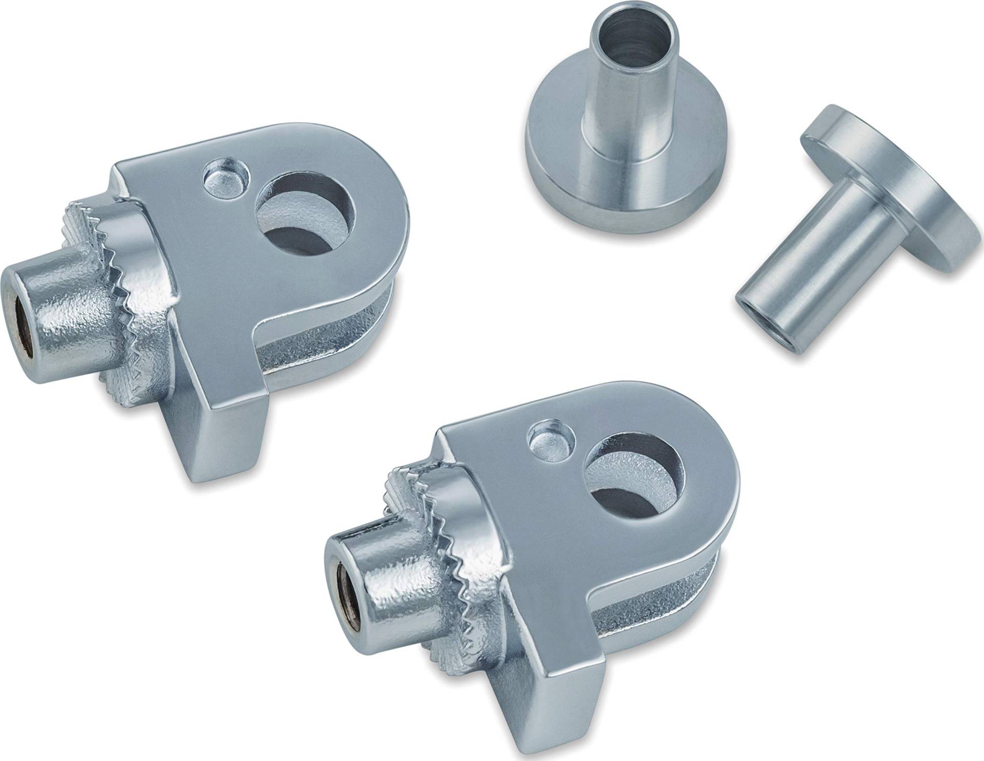 Kuryakyn 8841 Stecker-Adapter für Fußrasten und Dielen, Triumph Motorräder, Chrom, 1 Paar von Kuryakyn