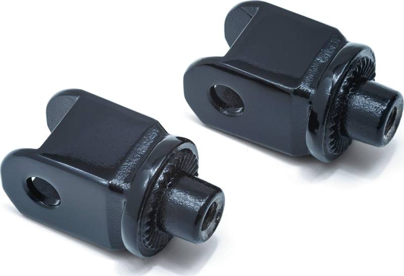 Kuryakyn 8863 Splined Male Mount Peg Adapter für vordere Fußrasten und Bodenleisten: 1996–2018 Honda Motorräder, glänzend schwarz, 1 Paar von Kuryakyn