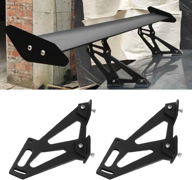 Auto Spoiler Halterungen,5" Spoiler Halterung, 11 cm Universal Auto CNC Aluminiumlegierung Heckflügel Kofferraum Racing Heck Spoiler Beine Halterungen von Kuuleyn