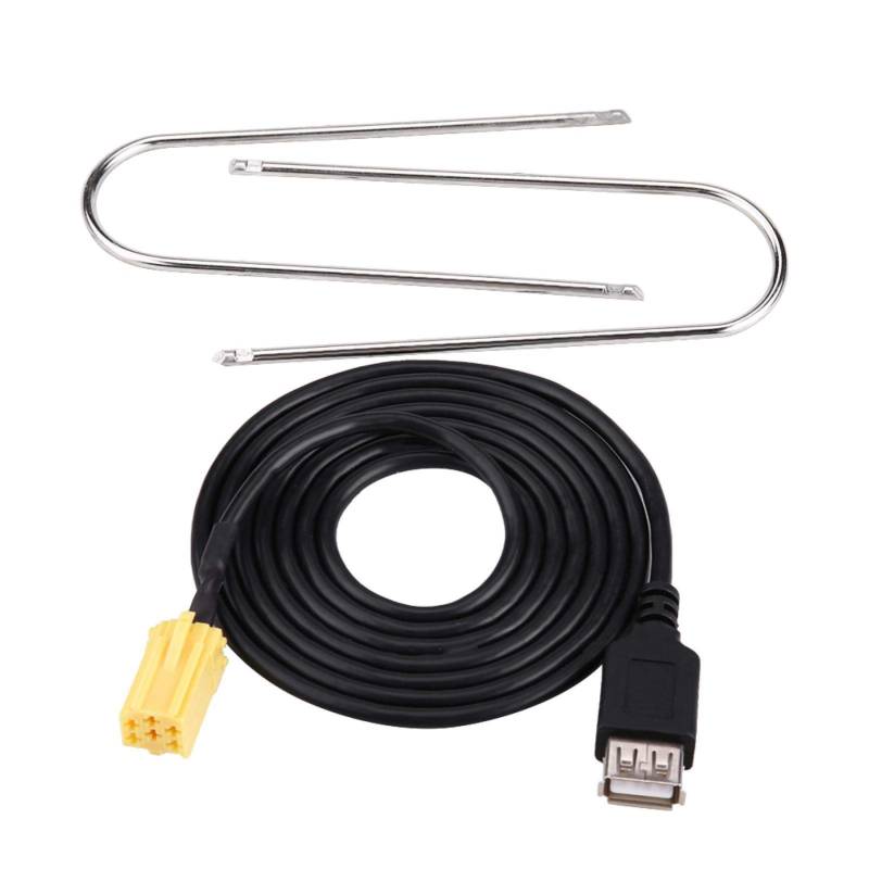 Auto-USB-Kabel, Auto-Datenleitung MINI-ISO 6-Pin-Anschlussstecker Auto-Adapterkabel für Alfa Romeo Fiat Grande Punto von Kuuleyn