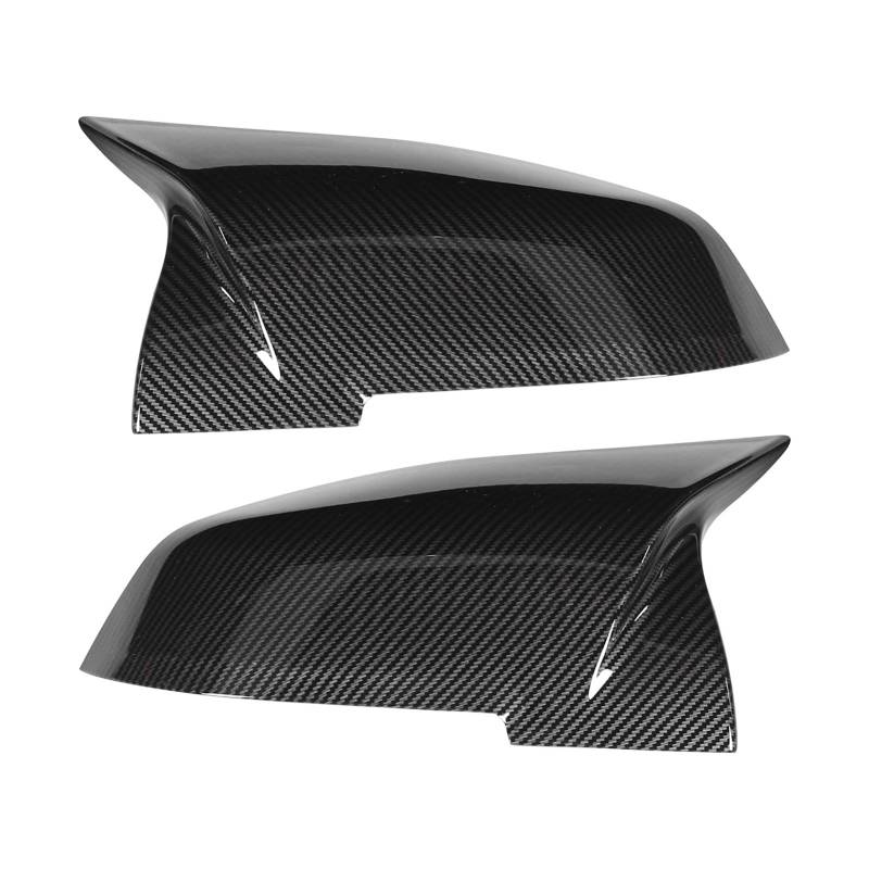 Car Rear View Mirror Cover, Door Mirror Cover, 2PCS Door Mirror Cover Carbon Fiber Style Replacement for 1 Series F20 F21 116i 118i 120i 125i 130i Hatchback 2012‑2016 von Kuuleyn