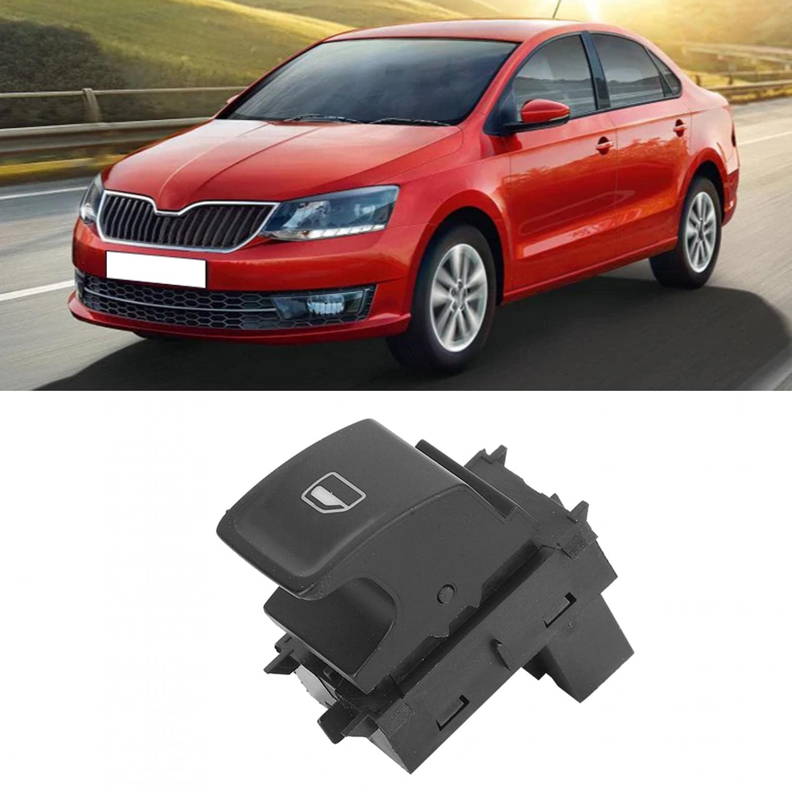 Fensterheberschalter, ABS Auto Power Control Fensterheber Schalter 34D959855 Fit für Skoda Rapid 2012-2018 von Kuuleyn