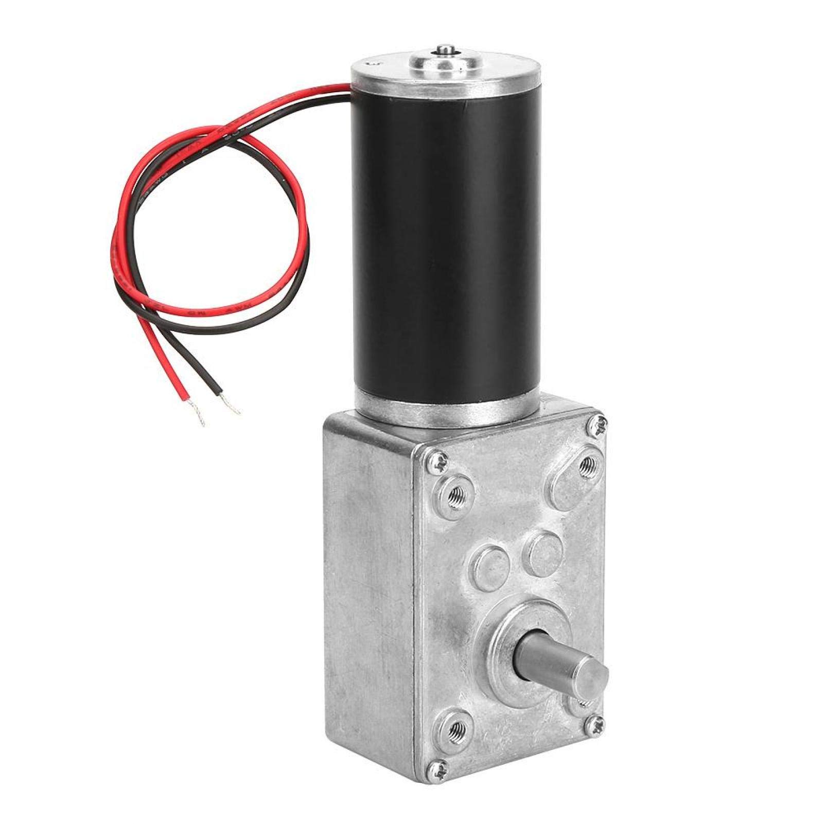 Gleichstrommotor, hohe Torsionsgeschwindigkeit Reduzieren Sie den elektrischen Getriebemotor Umschaltbarer Schneckengetriebemotor 8 mm Welle 12V(12 V, 10 U/min) von Kuuleyn