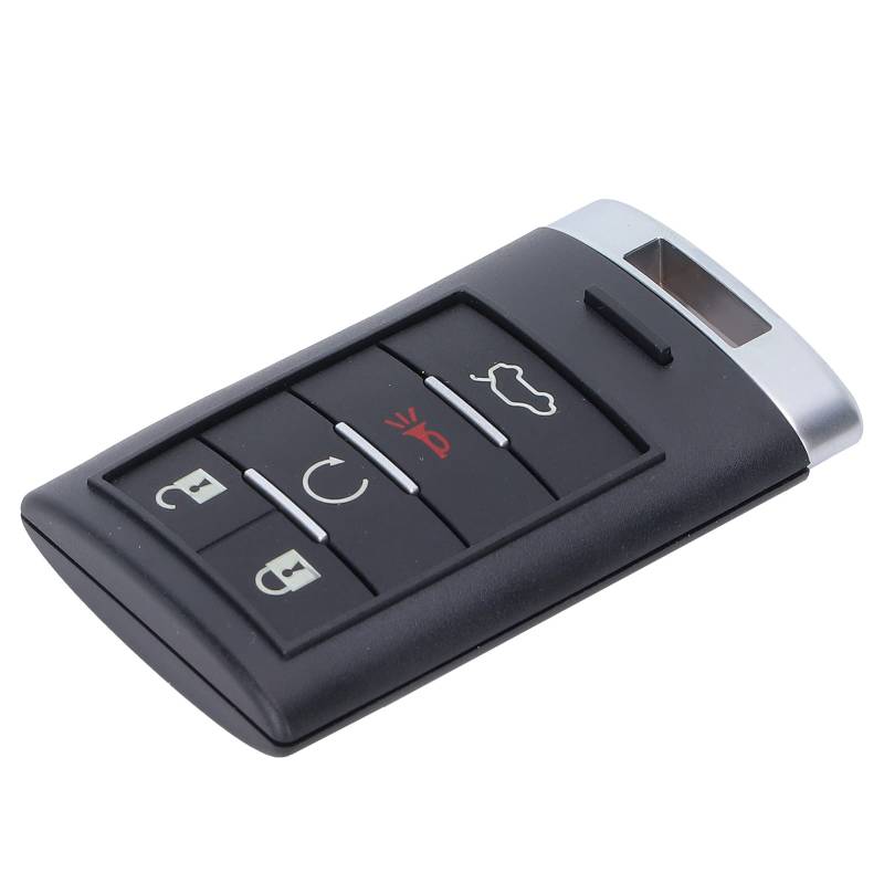 Intelligenter Funkschlüssel, ABS Smart Key 5-Tasten mit kleinem Schlüssel M3N5WY7777A Ersatz passend für Cadillac CTS 2008-2013 von Kuuleyn