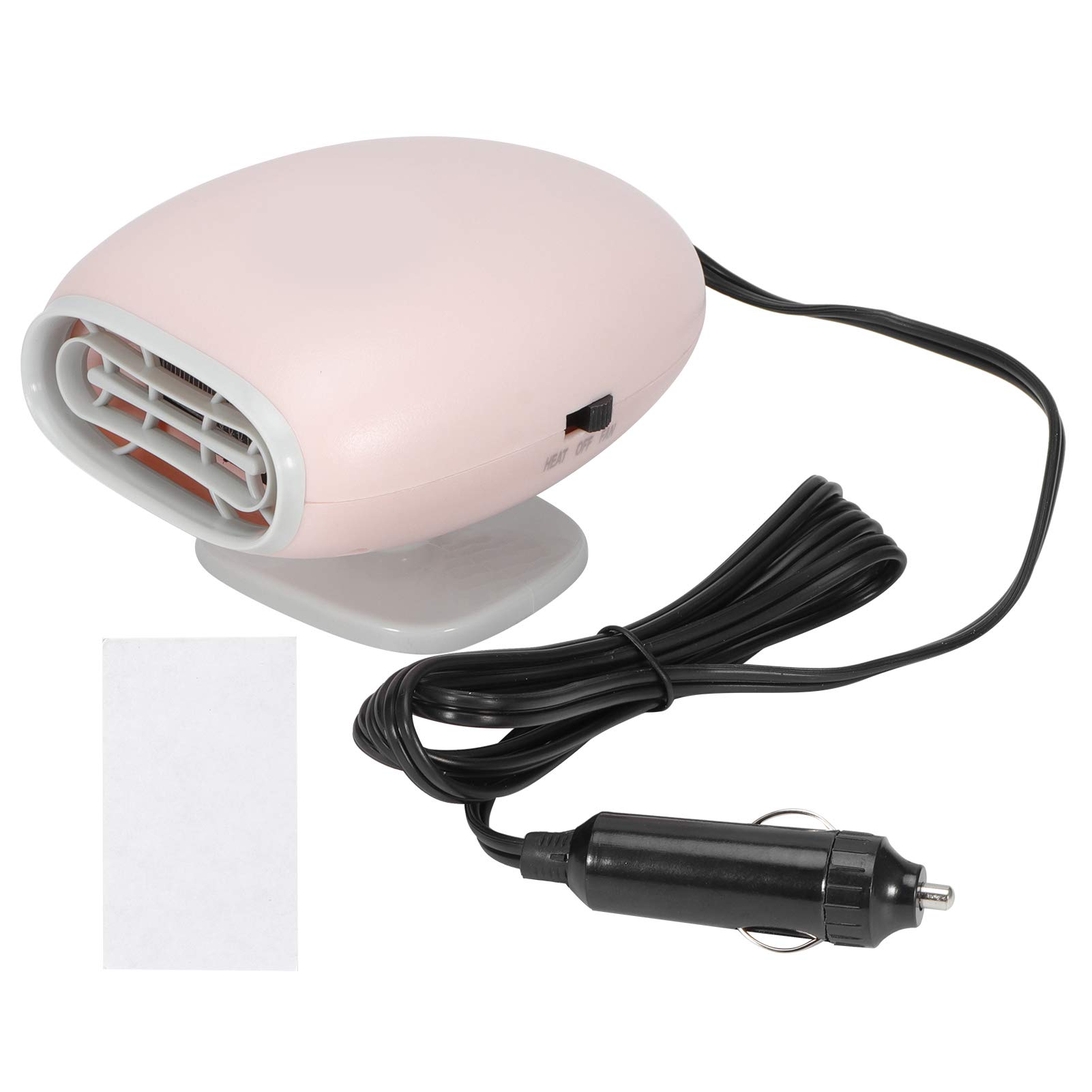 Kuuleyn Auto-Heizung, 12 V, tragbare Auto-Auto-Heizung, Heizung, Defroster, Heizlüfter, Windschutzscheiben-Defroster, Demister, 360 Grad drehbar (Rosa) (Purifying pink) von Kuuleyn