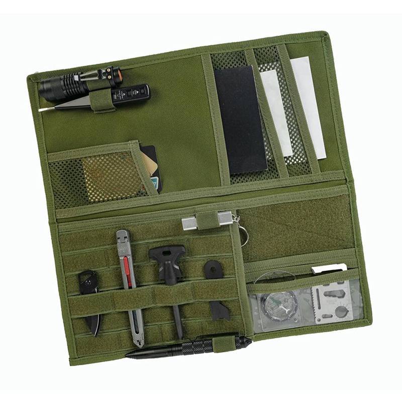 Kuuleyn Auto-Sonnenblenden-Organizer, Auto-Molle-Visier-Panel-Organizer, taktischer Visier-Panel-Aufbewahrungsbeutelhalter, Auto-Visier-Aufbewahrungsbeutel, Sonnenbrillenhalter, (ArmyGreen) von Kuuleyn