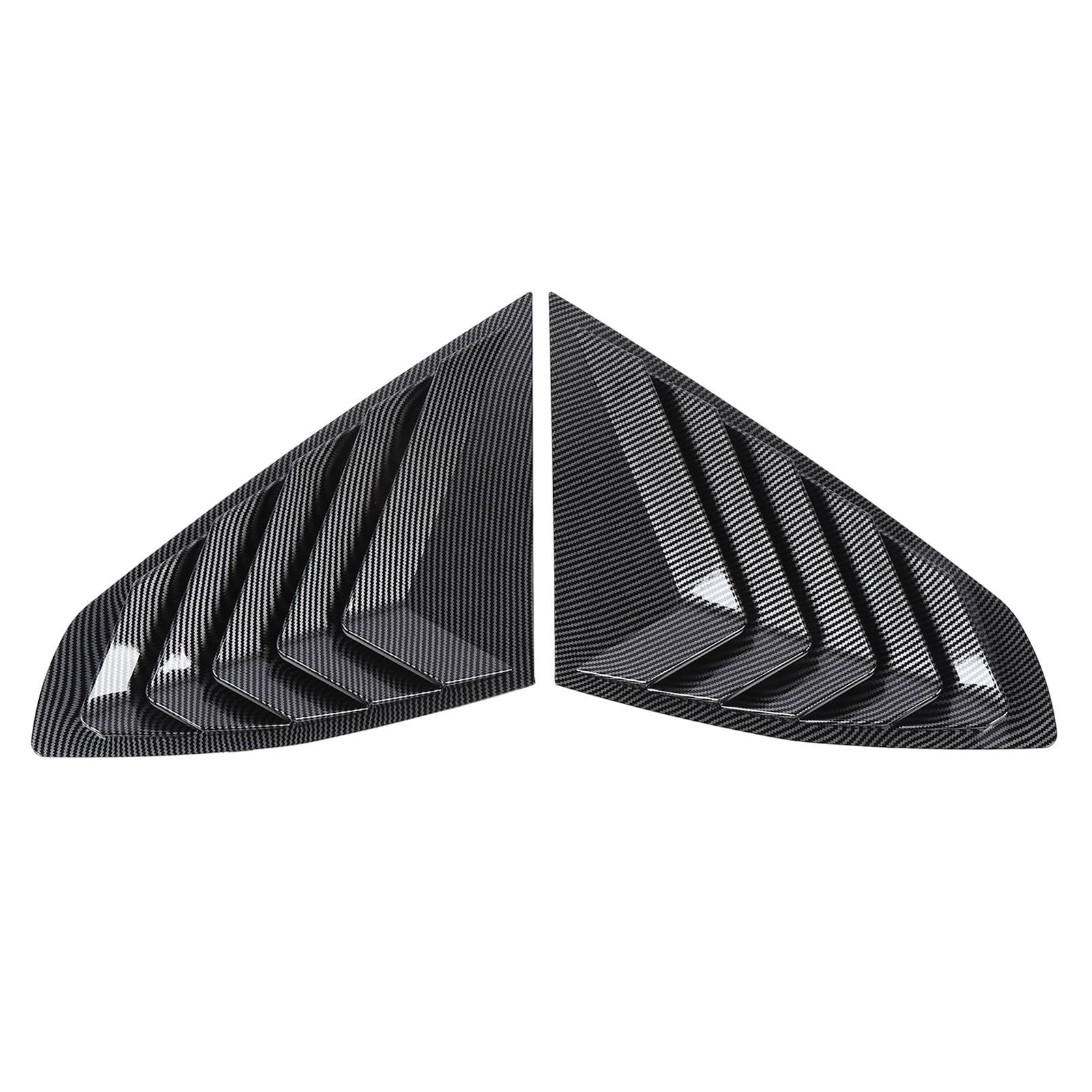 Kuuleyn Heckscheibenlauner, 2pcs Heckseitenscheibenlappen Rennstil Air Vent Scoop Shades Decken Sie die Jalousien für 4er G26 Gran Coupé 2020 bis 2024 ab (Carbon Fiber Style) von Kuuleyn